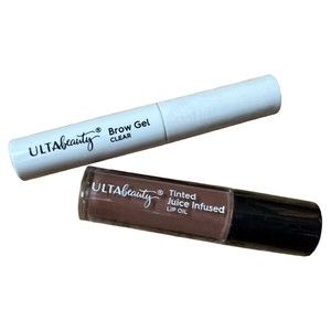 Ulta Beauty Tinted Juice Infused Lip Oil & Clear Brow Gel Travel Size Mini NEW